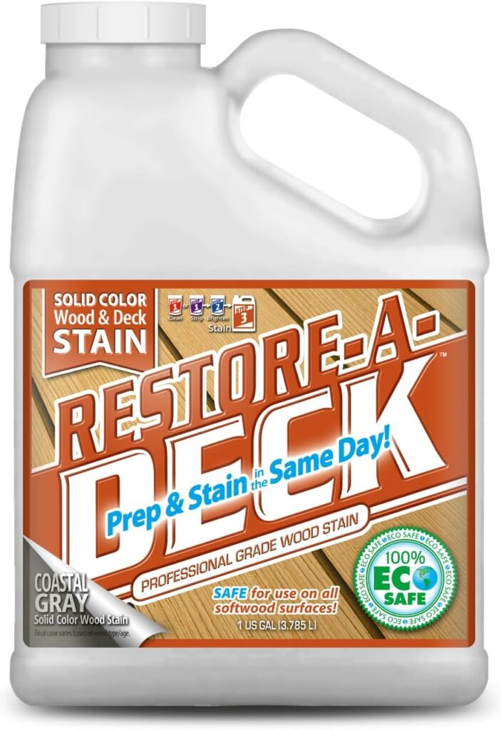 1 gallon jug of restore a deck deck sealer and stain