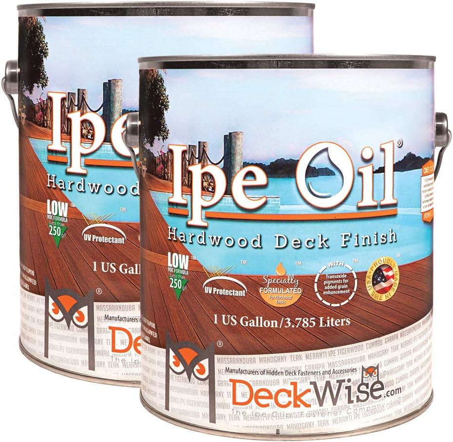 DeckWise Ipe Oil - Ipe Deck Stain in a one gallon can